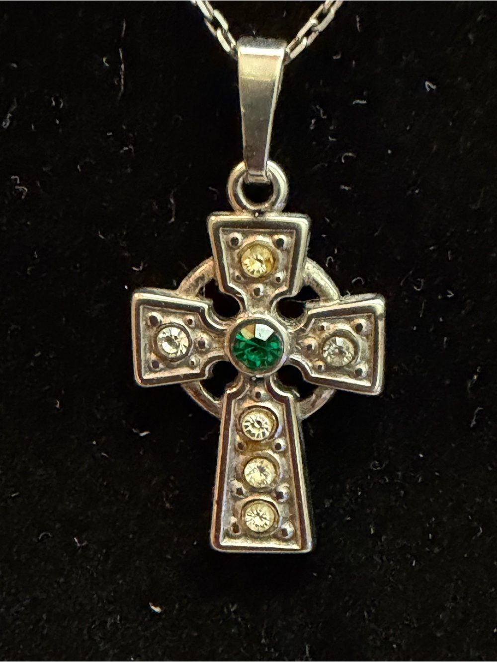Irish sterling silver cross with 18” chain